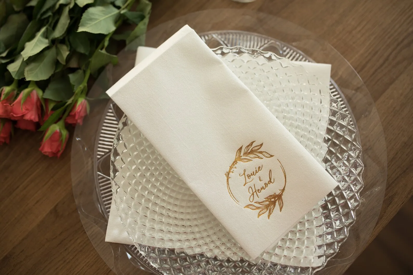 50pcs Personalized napkins, DINNER,napkins, serwetki, Bedruckte Servietten, Hochzeit, Personalized Napkins, Wedding napkins,