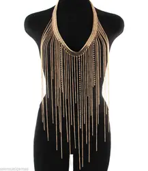 2024  Body necklace Women's body chain Clothing accessories wear with body chain