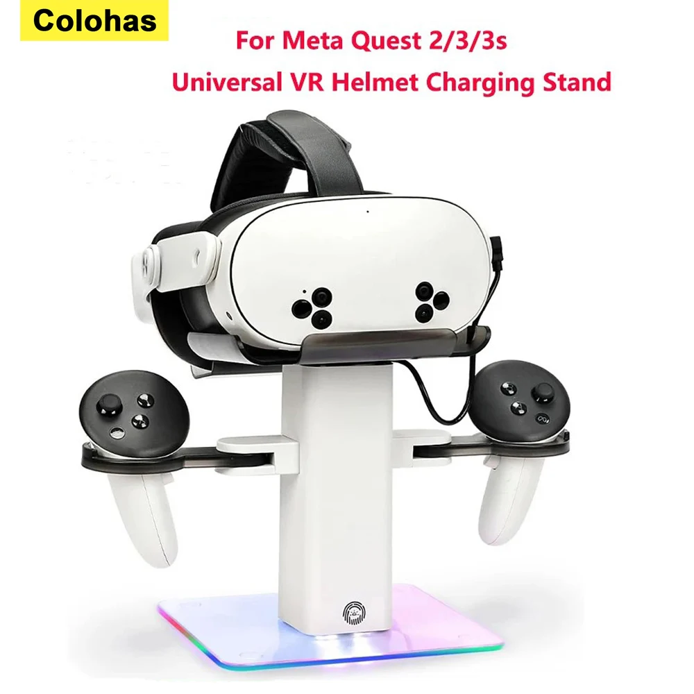 Charging Display Dock for Oculus Meta Quest 2 3 3S Vertical Charging Stand VR Controller Holder Accessorries