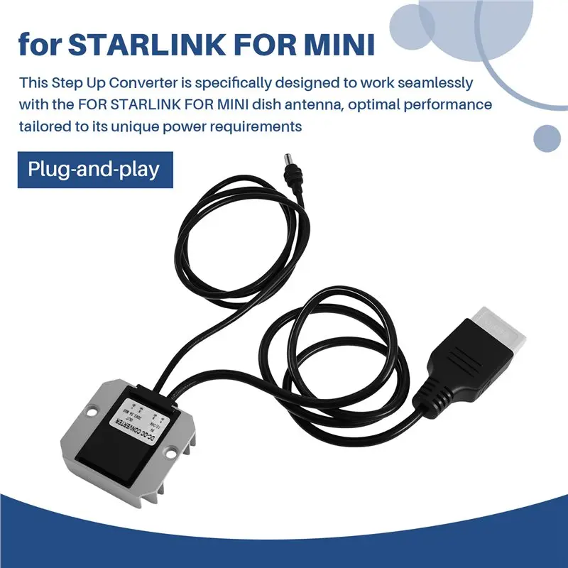 B29C-For Starlink Mini 12V To 30V3.5A Power Converter For Connector Cable Step Up Functionality Plug-And-Play