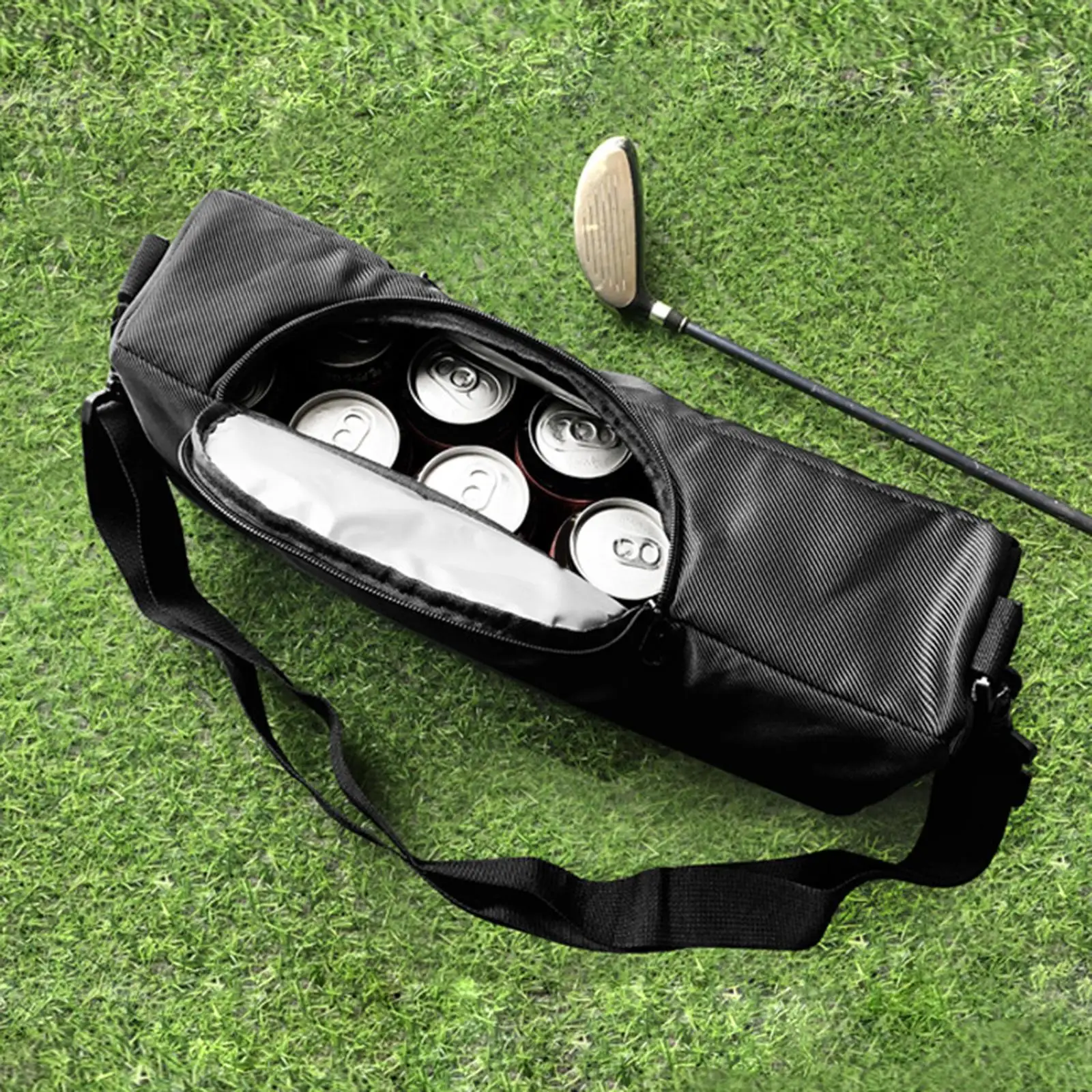 Golf Cooling Bag Wine Beer Drinks Ice Bag Waterproof Insulated Shoulder Bag Golf Cooling Sleeve for Hiking Daily Work Picnic