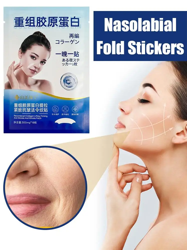 New Facial Patches Alcohol-Free with Niacinamide Collagen Aloe Vera for Brow-Line Wrinkles Suitable for All Skin Types Care