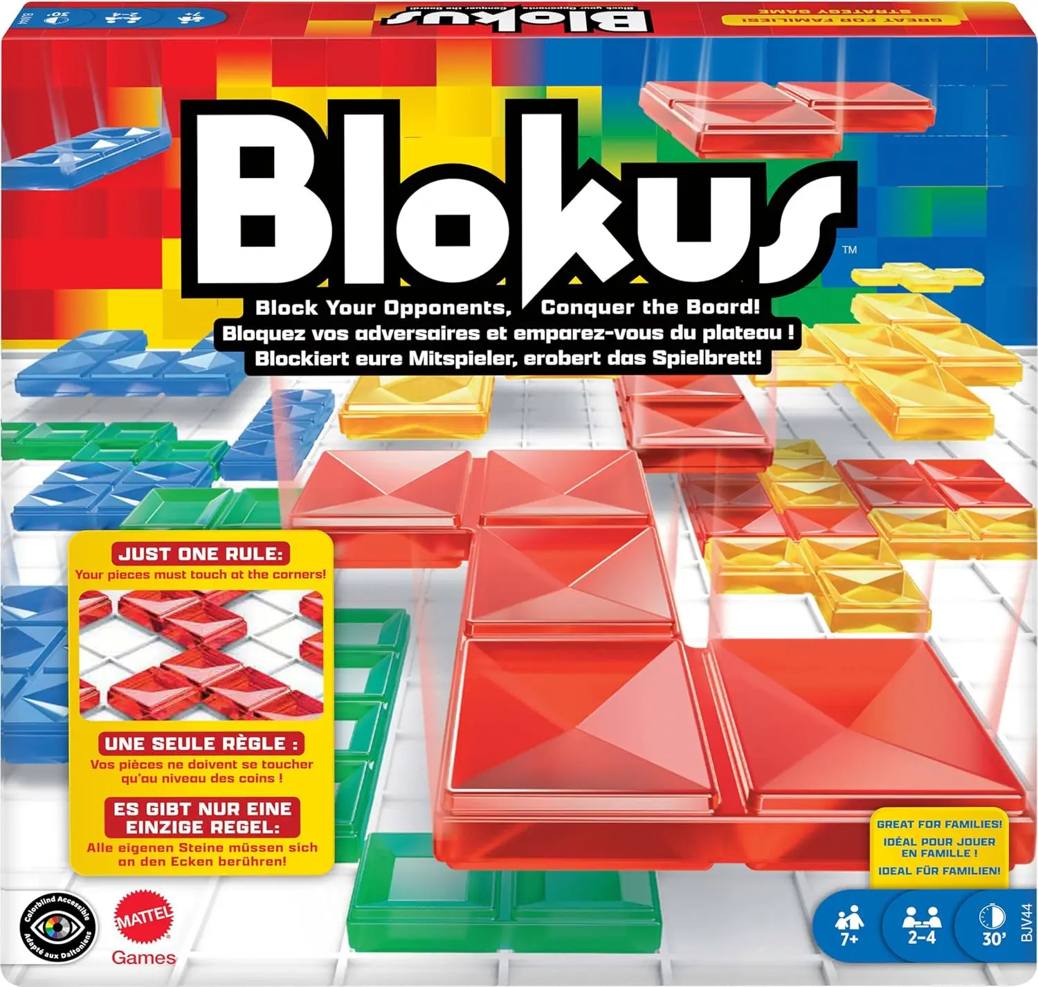 

Blokus Strategy Board Game: Quick to Learn, Fun for All Ages, Color Blind Accessible