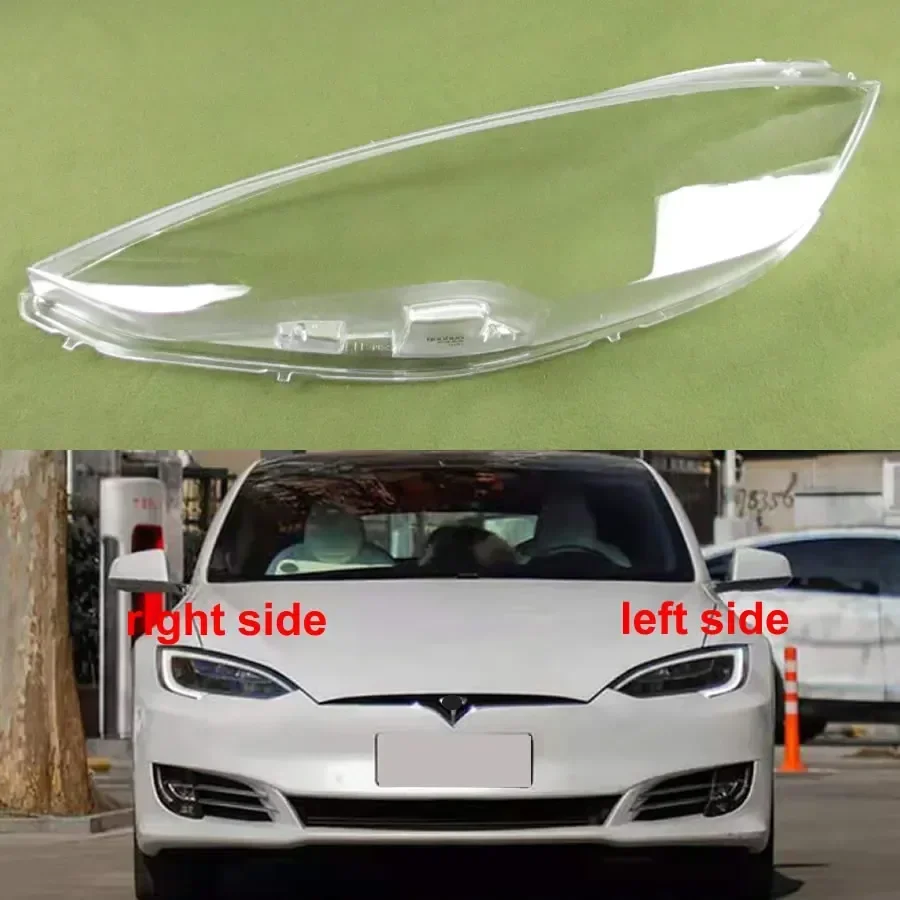 

For Tesla Model S 2014-2022 Car Accessories Headlight Lens Cover Transparent Lampshade Headlamp Lamp Shell Plexiglass
