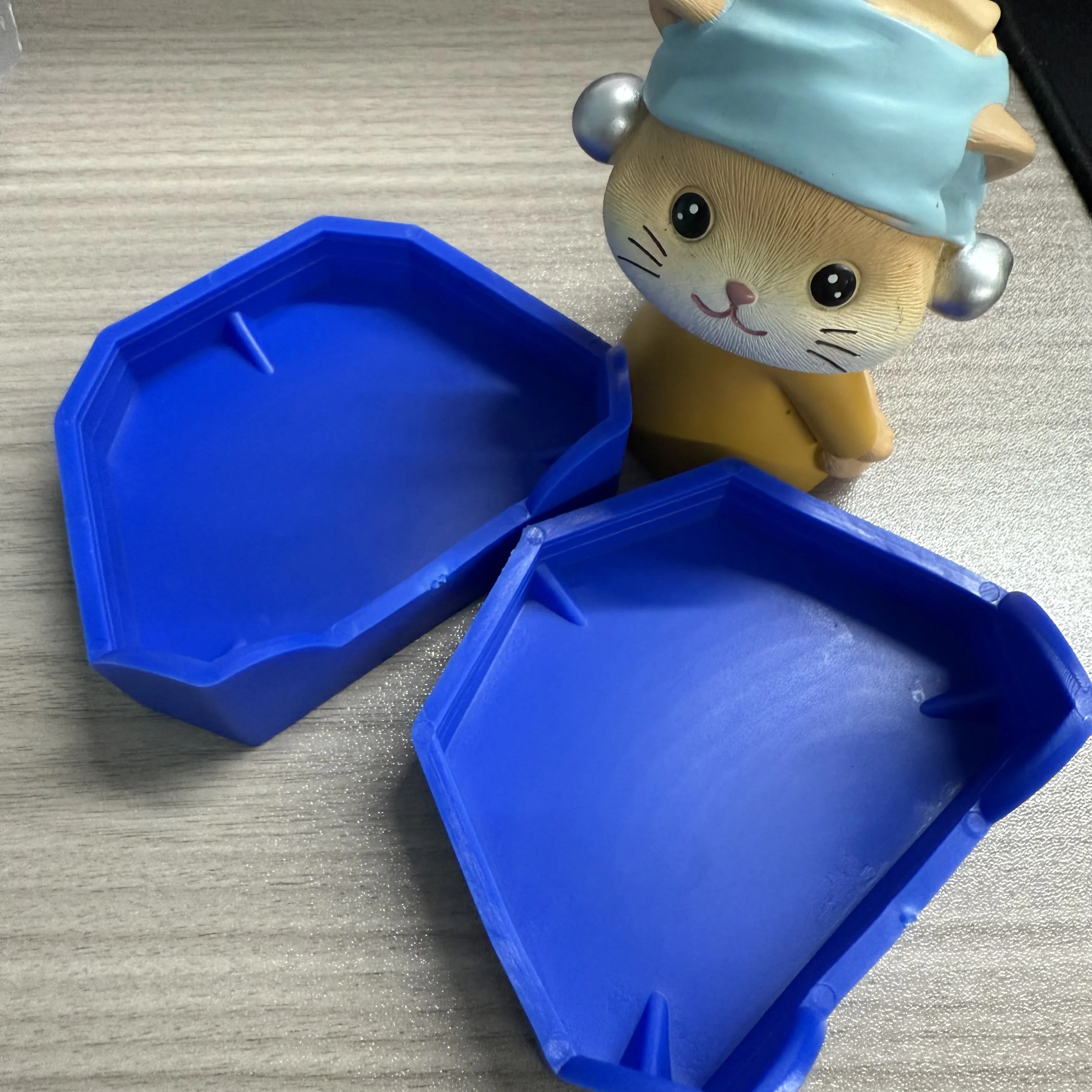 6pcs/set Dental Model Base Silicon Rubber Plaster Model Base Denture Tray Impression Dentistry Lab Former Base Dentist Tools