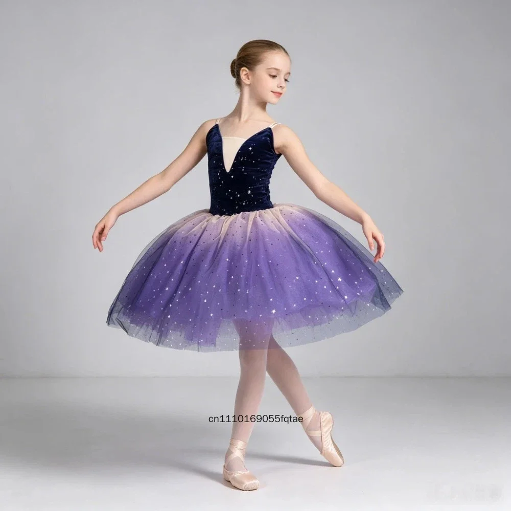 

Bling Red Girls Ballet Dress Kids Sparkly Tutu Skirt Adjustable Straps Ballerina Leotard Stage Performance Birthday Party Dance
