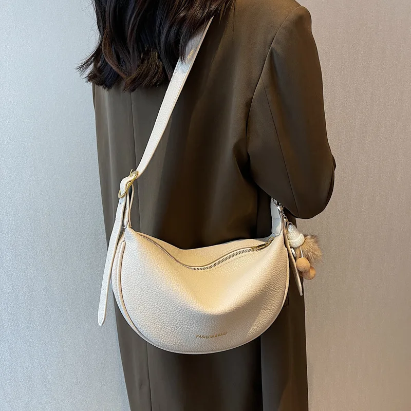 Soft Leather Large Capacity Fashion Simple Casual Bag2023New Versatile Single nylon Shoulder Crossbody women luxury handbag cute