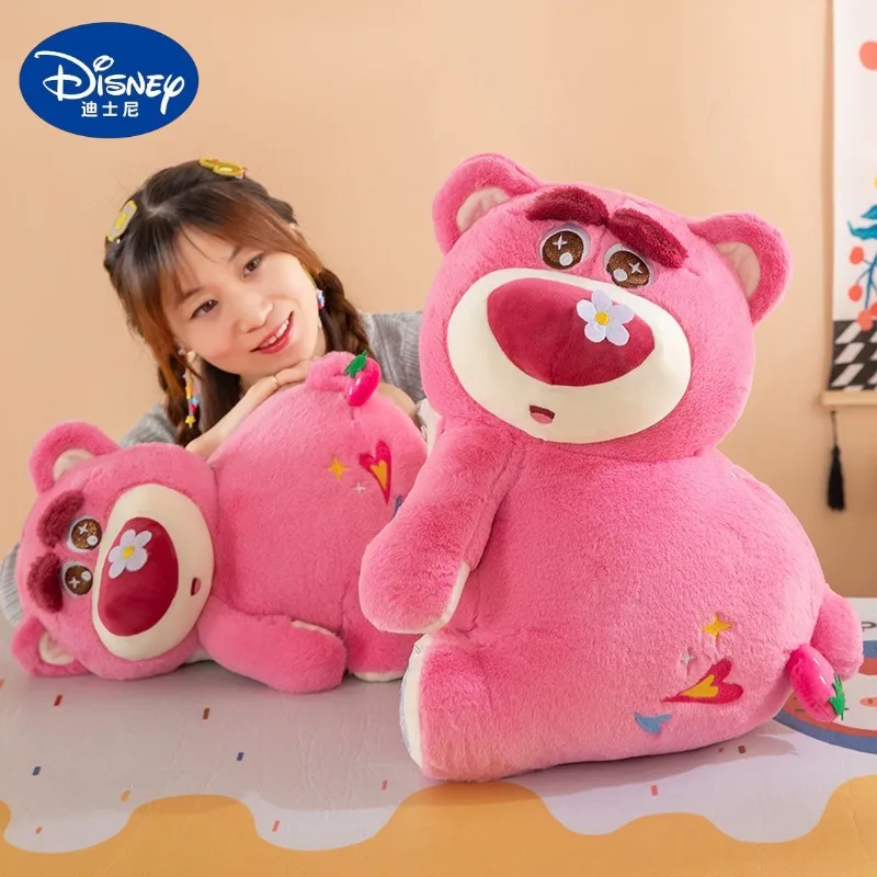 

30/40/50cm Big Size Disney Lotso Kawaii Anime Plush Stuffed Doll Room Decor Cartoon Plushies Children's Pillow Holiday Gifts