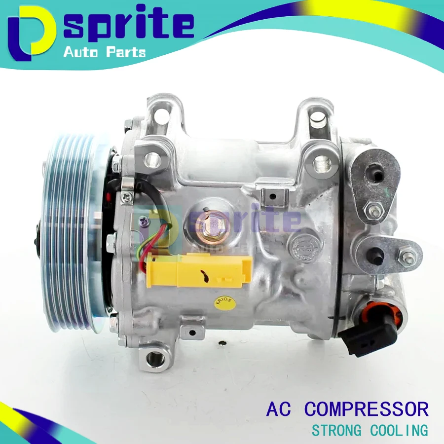 SD7C16 AC COMPRESSOR For CITROEN C5 MK2 MK3 PEUGEOT 407 607 1.6 1.8 6453RA 6453RC 6453RG 6453 6453PM 6453PN 6453PQ 6453PT 6453PW