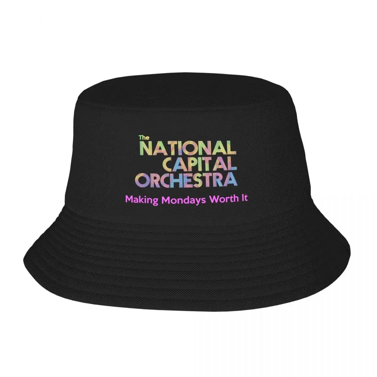 National Capital Orchestra NCO 2023 Making Mondays Worth ItLogo Bucket Hat Thermal Visor Trucker Cap Sports Cap Ladies Men's