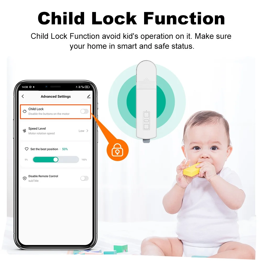 Zigbee3.0 المحرك الذكي سلسلة كهربائية الستائر الدوارة الظل مصراع محرك APP التحكم عن بعد متوافق مع Tuya Alexa Google Home #5