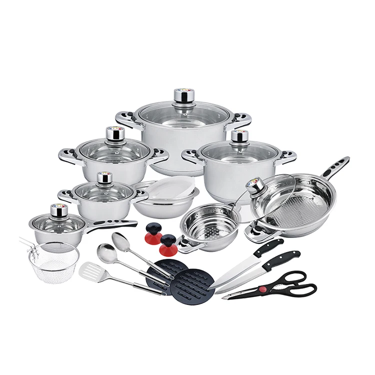 2018 New Product stainless steel induction capsule bottom cookware sets