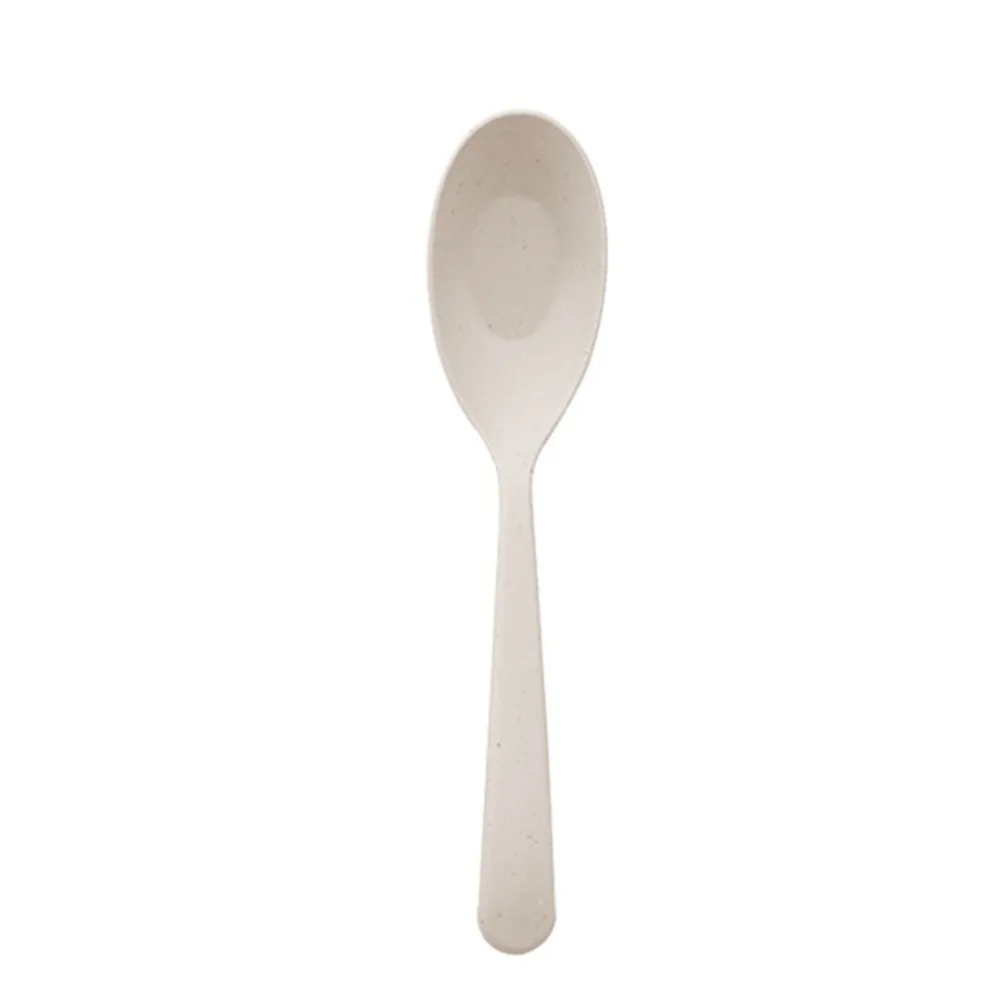 Convenient Plant Fiber Tableware Set Smooth Surface Lightweight Utensil Kit Practical with Case Dinner Set Daily Use