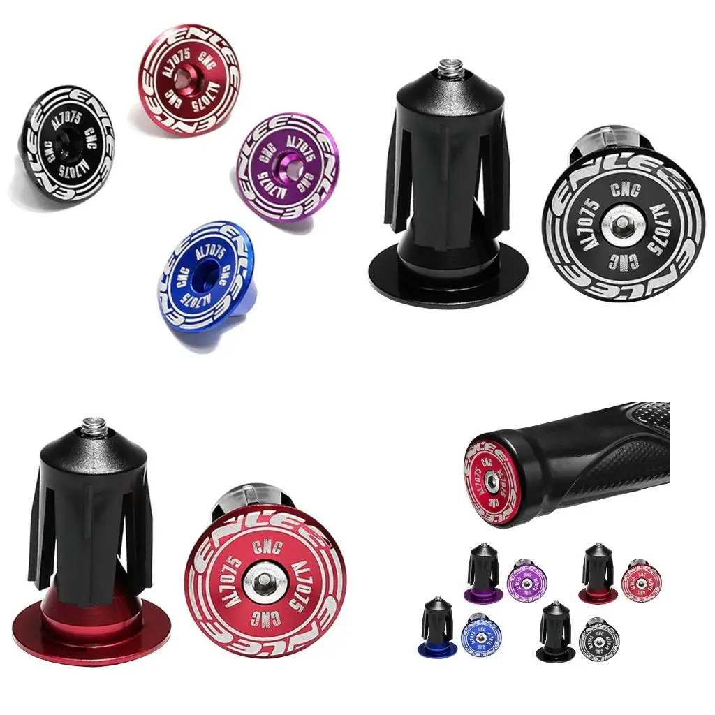 

Grip Handlebar BicyclCap Aluminum Alloy Mountain Bike Expansion Lock