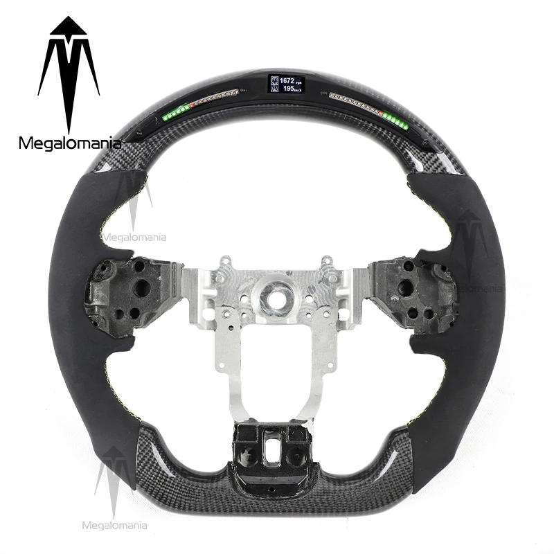 Carbon Fiber LED Steering Wheel For Mitsubishi Evo Evolution 10