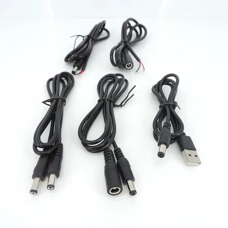 

DC Power Charging Cable Charge Cord 5.5x2.1mm DC Jack Plug Male Female Connector Wire