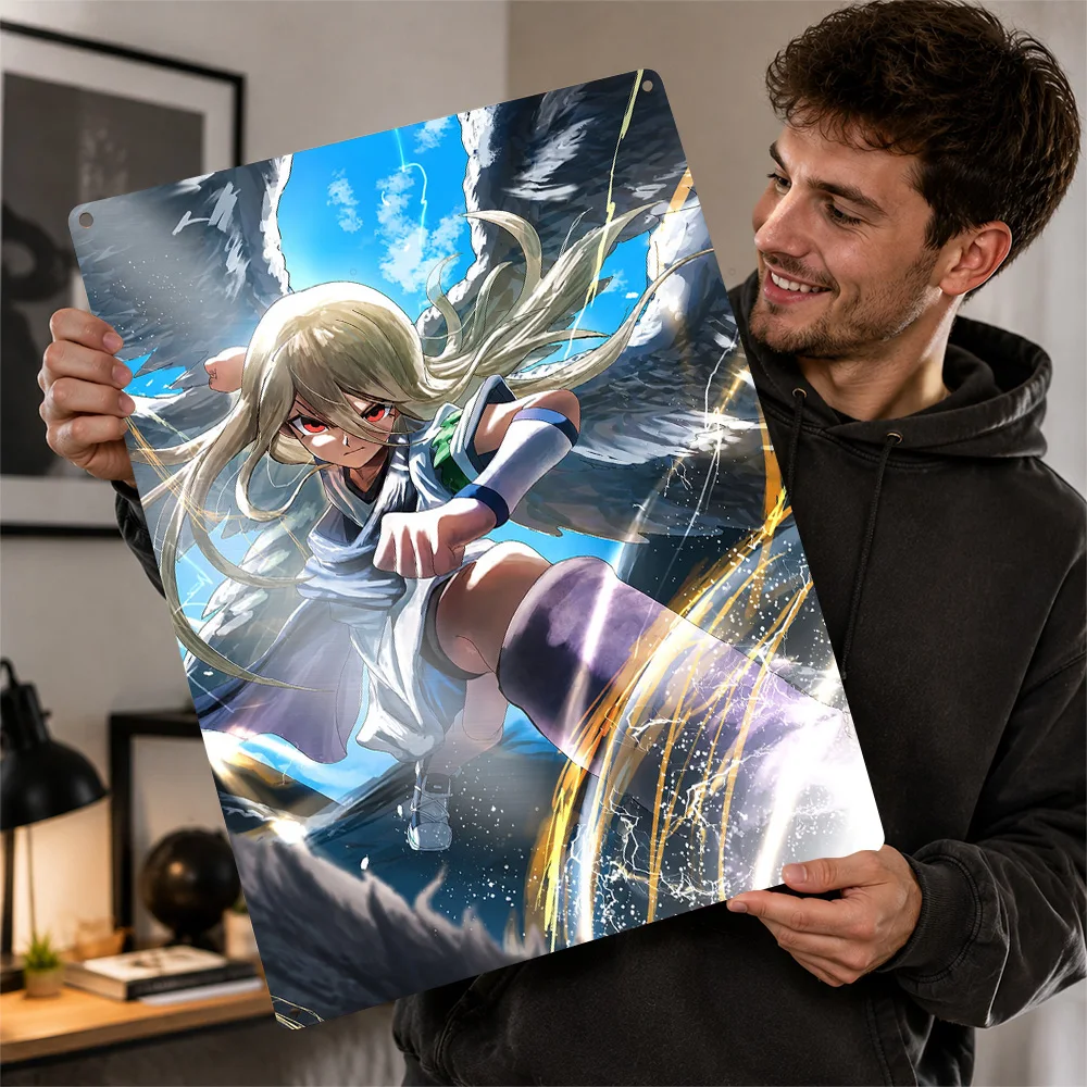 Inazuma Eleven Personalized 3D Textured Metal Poster Wall Art Vintage Tin Signs for Gaming Room Decoration Man Bedroom Stuff