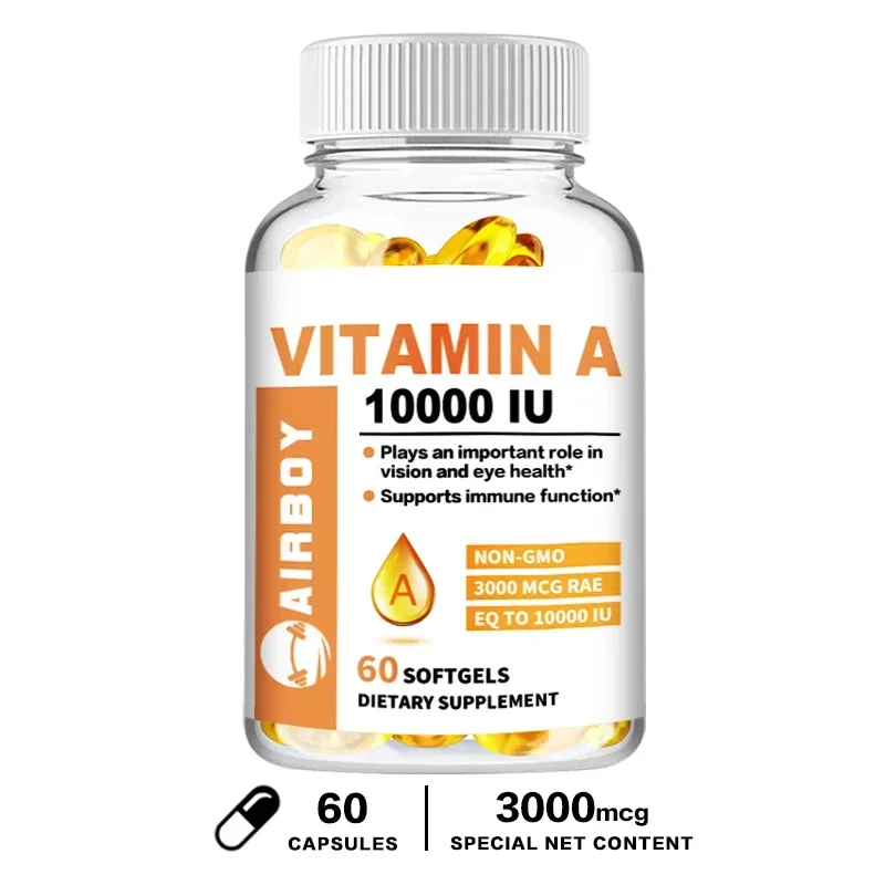 Vitamin A - Supports Healthy Skin and Eyes, Antioxidant, Beneficial for Vision