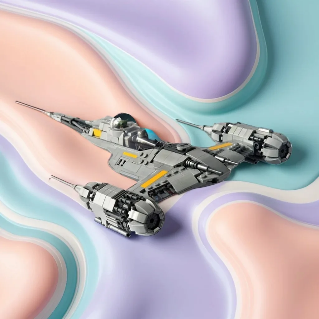 

832 шт. MOC Mandalorianes N-1 Starfighter Swift, легендарная и детальная модель «сделай сам», строительные блоки, игрушки на день рождения, подарок