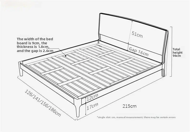 เตียงไม้เนื้อแข็งวอลนัทดำอเมริกาเหนือ สำหรับห้องนอนใหญ่ ขนาด 1.8 เมตร เตียงคู่ สไตล์นอร์ดิก โมเดิร์น เรียบง่าย เหมาะสำหรับอพาร์ทเมนต์ขนาดเล็ก