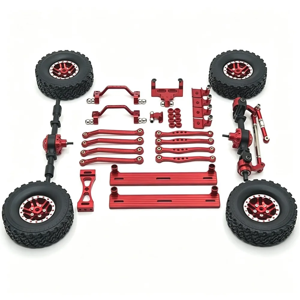 applicable-to-wpl-1-16-c64-toyota-hilux-wheels-foot-pedals-front-rear-axles-linkages-shock-towers-metal-upgrade-kit-rc-car