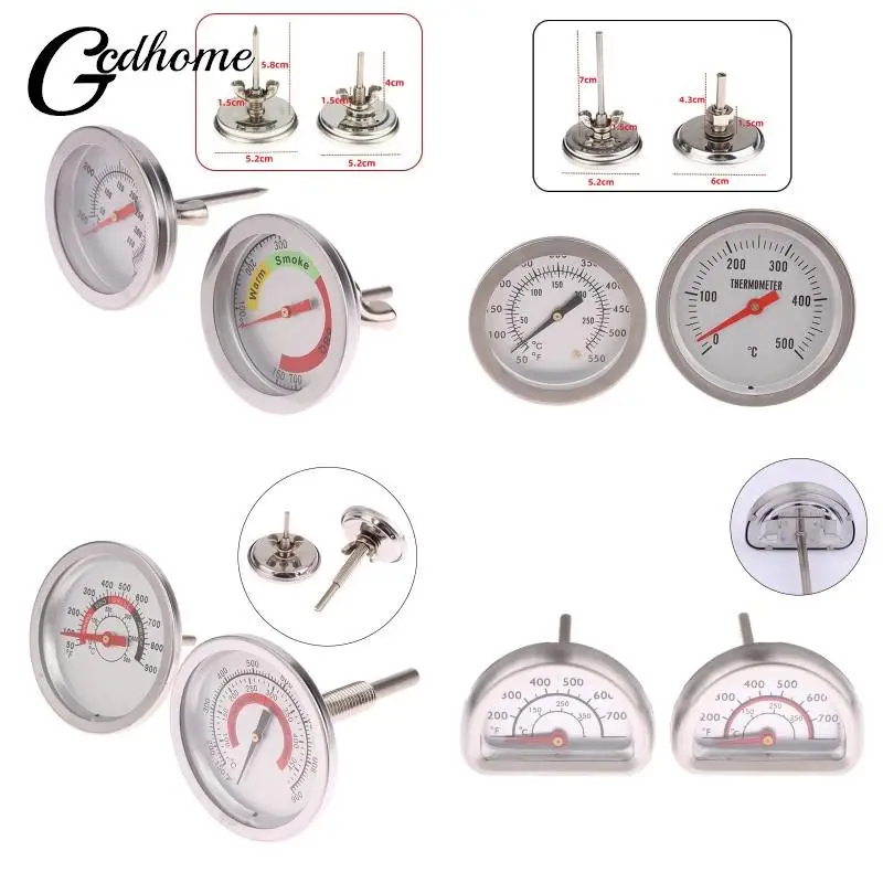 Stainless Steel BBQ Thermometer Meat Thermometer Temperature Meter Bbq Food Cooking Meat Gauge Kitchen Tools