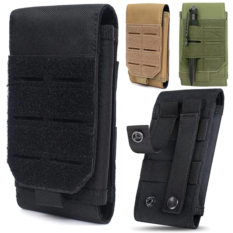 1000D Molle Pouch Phone Holder EDC Utility Belt Pouch Cartridge Bag Magazine Holster for Outdoor Hunting Hiking Nylon Fanny Pack