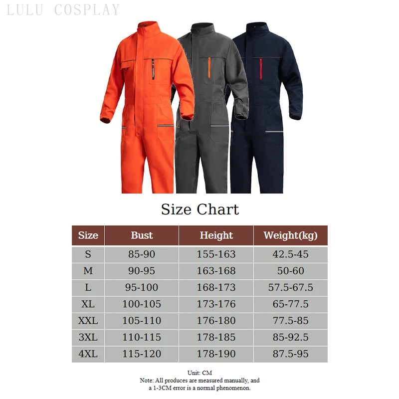 Unisex Mechanical Working Stands Up Collar Jumpsuits Warehouse Porter Working Coveralls Welding Suit Car Repair Workshop Uniform view 5