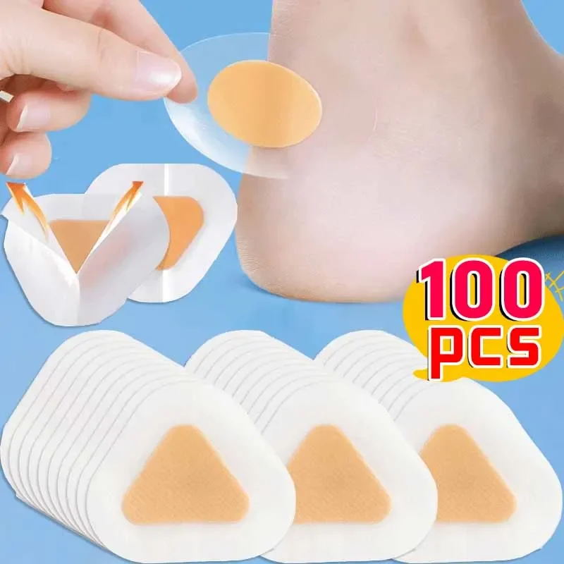 10-100pcs Silicone Gel Shoes Stickers Pain Relief Patch Liner High Heel Sticker Feet Care Adhesive Hydrocolloid Pads Cushions