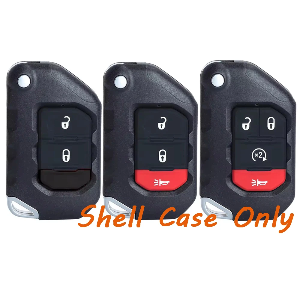 

Чехол-брелок для дистанционного ключа KEYECU для Jeep Gladiator Wrangler 2018 2019 2020 2021 2022 2023 2024 OHT1130261 68292942