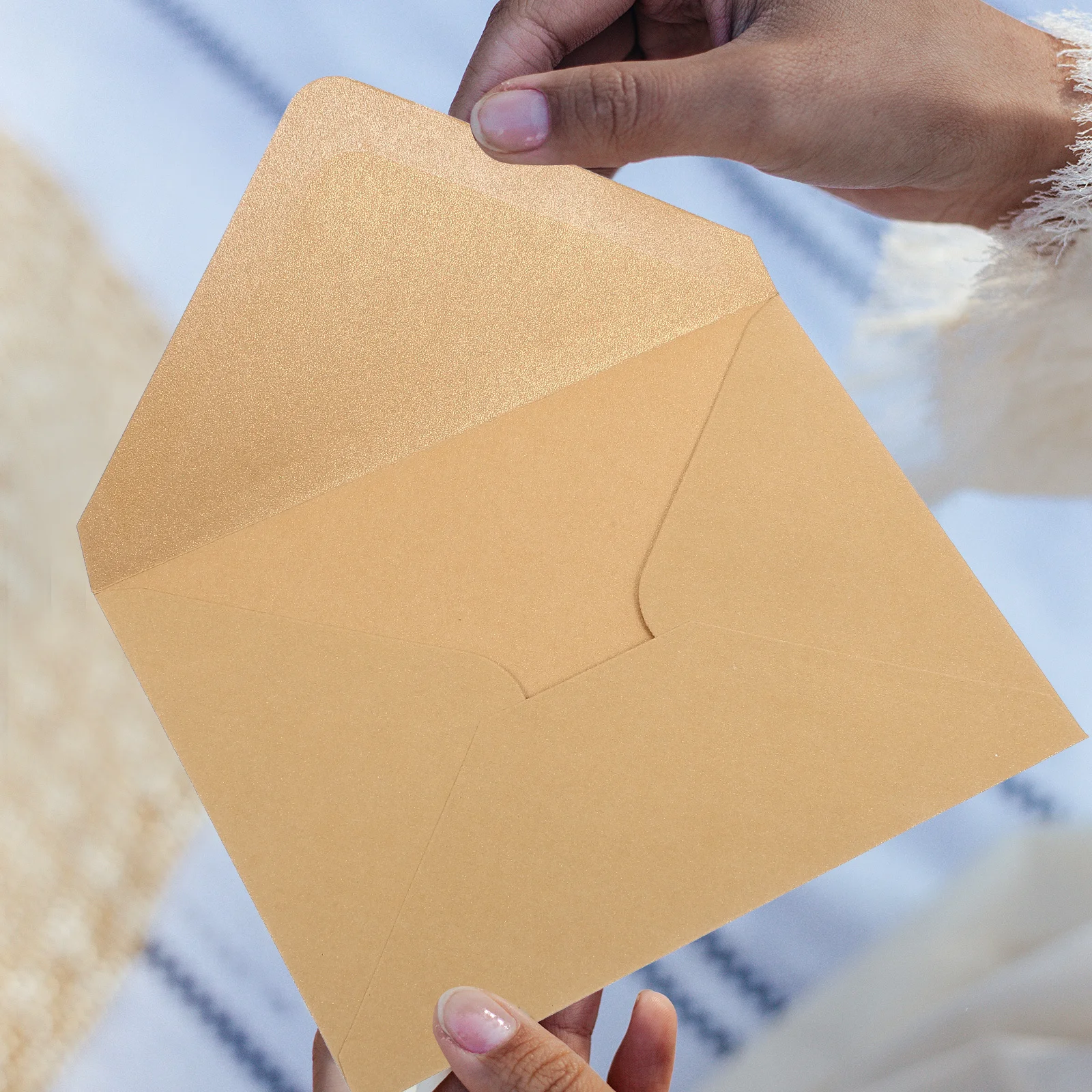 50pcs Small Reply Card Retro Decorative Invitation Envelopes For Wedding Birthday Party Valentine Gift Packing Practical Letter