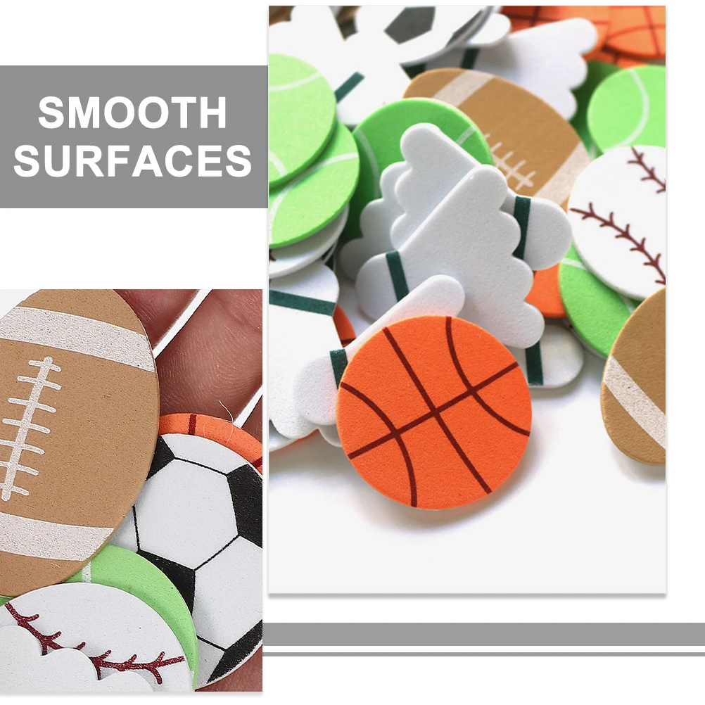 

90pcs Ball Theme Sports Eva Stickers For Diy Scrapbooking Party Decor Rewards Basketball Soccer Tennis Baseball Badminton