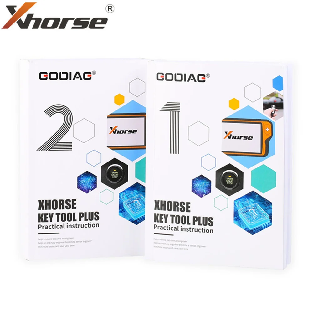 GODIAG Key Tool Plus Practical Instruction 1&2 Two Books for Locksmith/Vehicle Maintenance Engineer