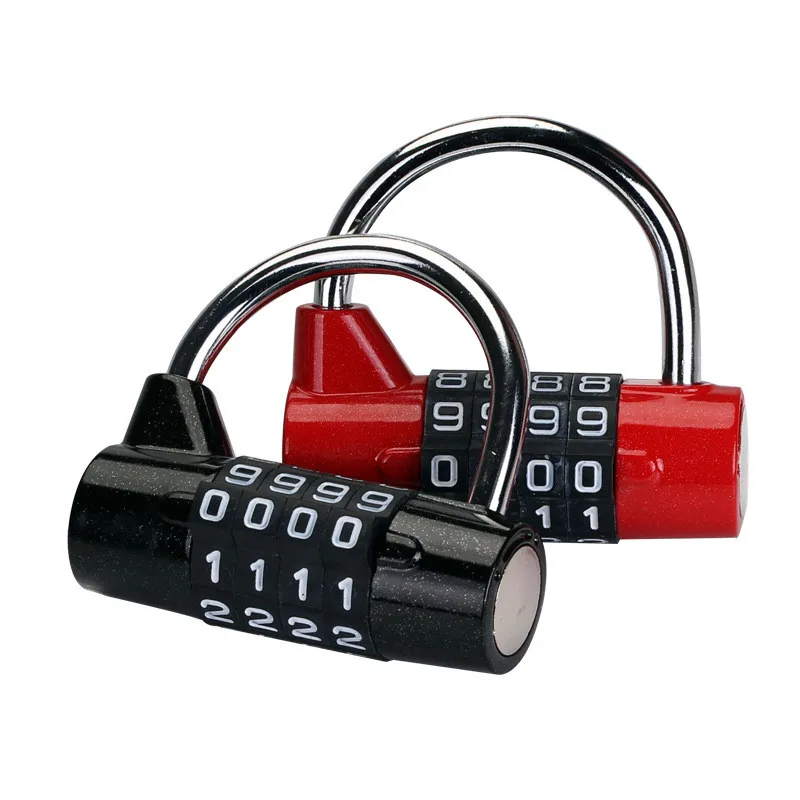 50Pcs 4Dial Digit Combination Code Padlock Zinc Alloy Number Password Lock Travel Luggage Cabinet Security Locker