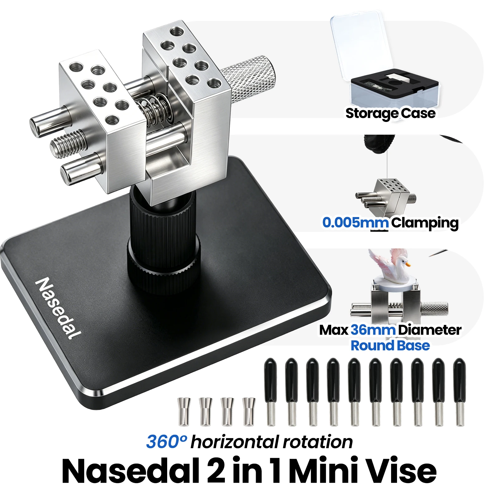 Model Kit Vise - Precyzyjne mini imadło modelarskie 2-w-1 Nasedal