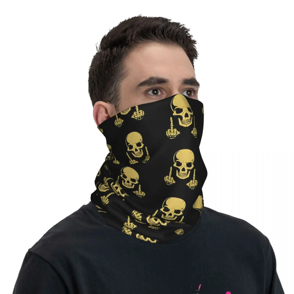 Skeleton Bandana Neck Cover Wrap sciarpa passamontagna ciclismo Unisex adulto traspirante