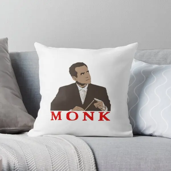 Adrian Monk  Printing Throw Pillow Cover Soft Cushion Wedding Office Sofa Fashion Case Square Bed Pillows not include One Side