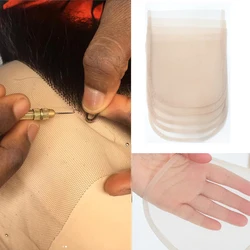 3/10Pcs Lace Net Base for Making Lace Wig Accessories for Repairing Lace Wig Cap 4x4 13x4 5x5 6x6Transparent Lace for Wig Making