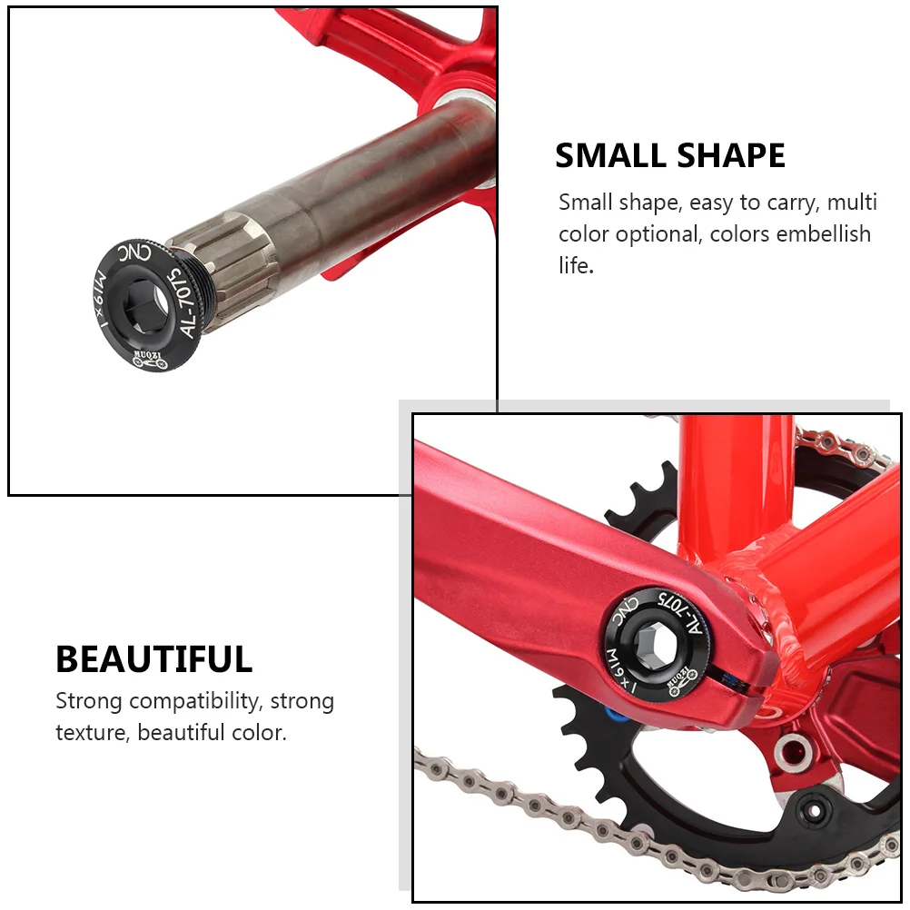 2 قطعة سبائك الألومنيوم كرنك غطاء مسامير ل دراجة هوائية جبلية الطريق الدراجات كرنك الذراع تحديد الترباس عمود الدراجة الجوز أداة المحمولة #6