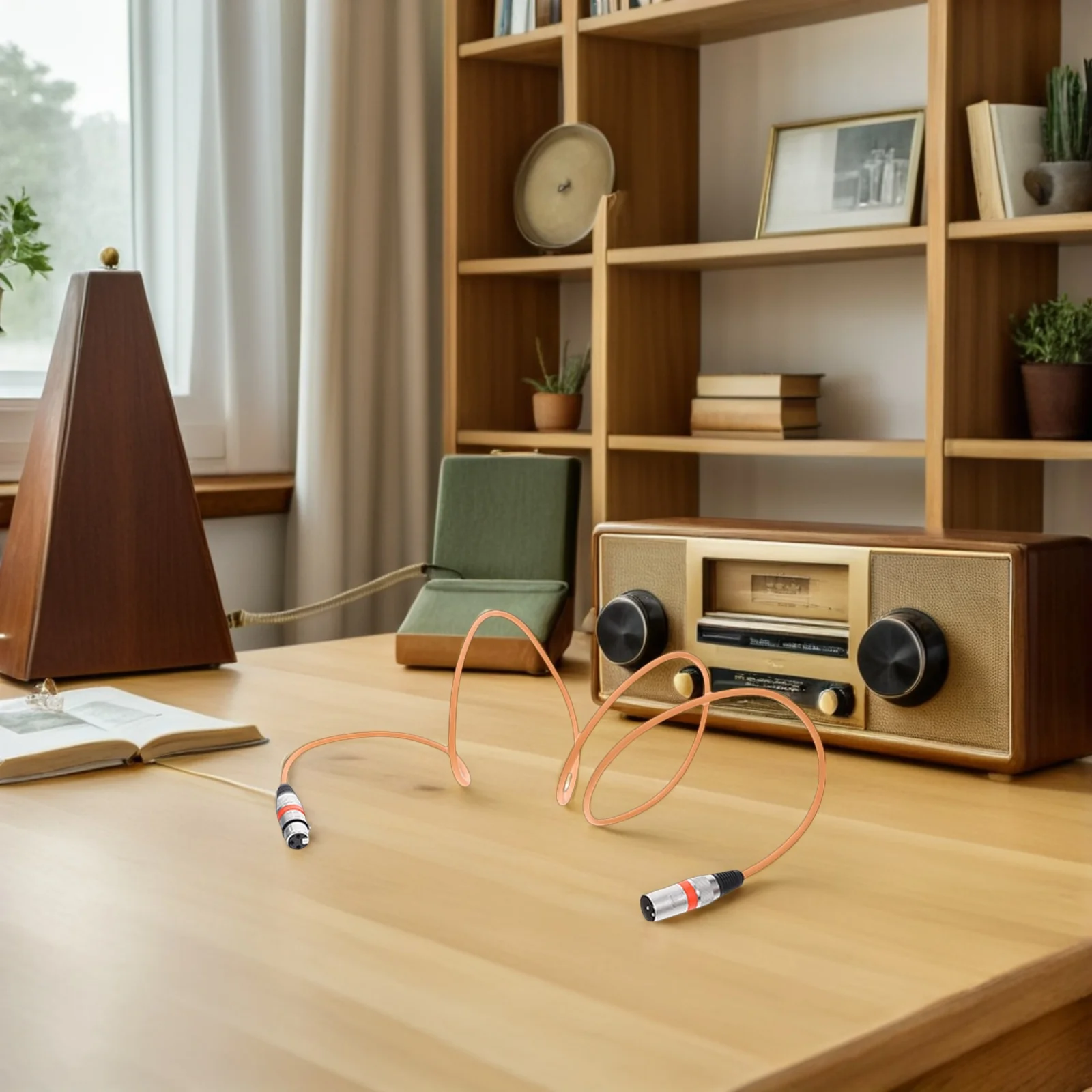 

5Pcs Xlr Microphone Audio Cable Set Shielded Balanced Recording Studio Mixer Podcast Mic Cord Microphone for Speakers