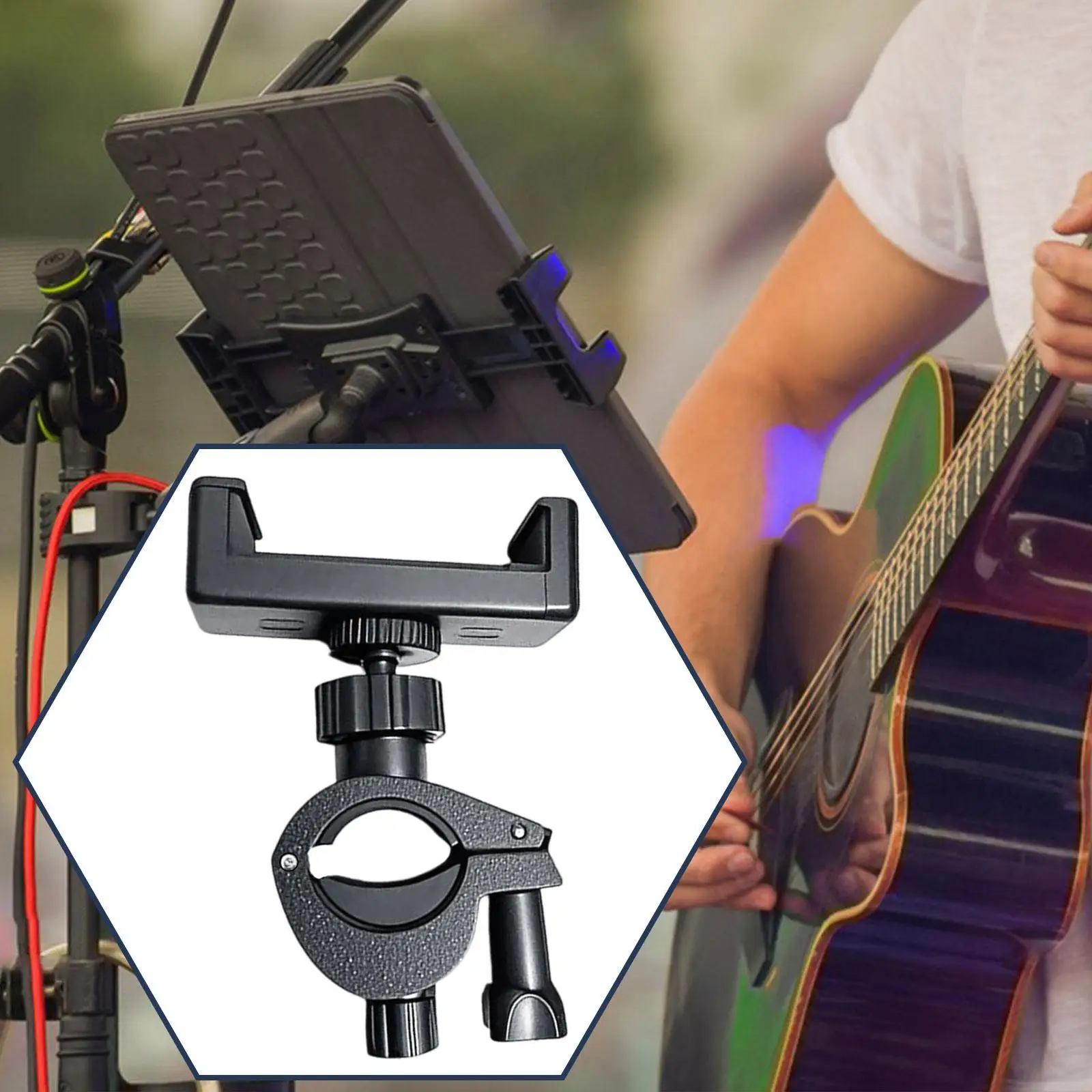 Marching Band Music Lyre Phone Holder Clip Clamp Easily Read Music for Oboe Saxophone Musical Instrument Musicians Take Video