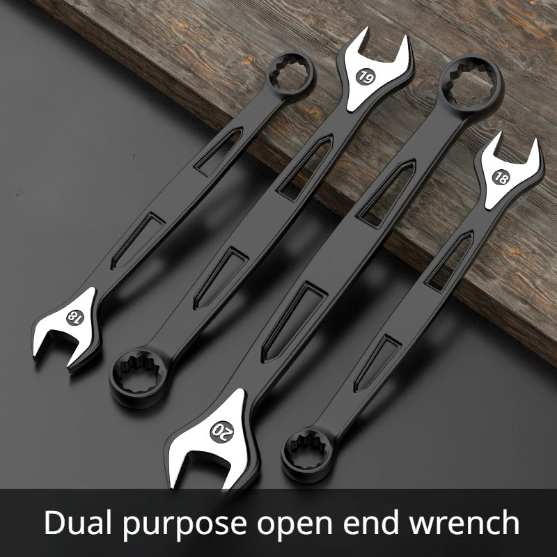 1PCS 6mm-23mm Combination Wrench Dual-purpose Wrench Labor-saving Anti Slip Metric Universal Spanner For Car Repair Hand Tool