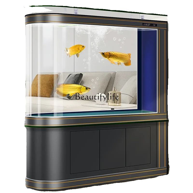 

European Bottom Filter Bullet Fish Tank Aquarium Change Water Integrated Explosion-Proof Glass Fish Globe