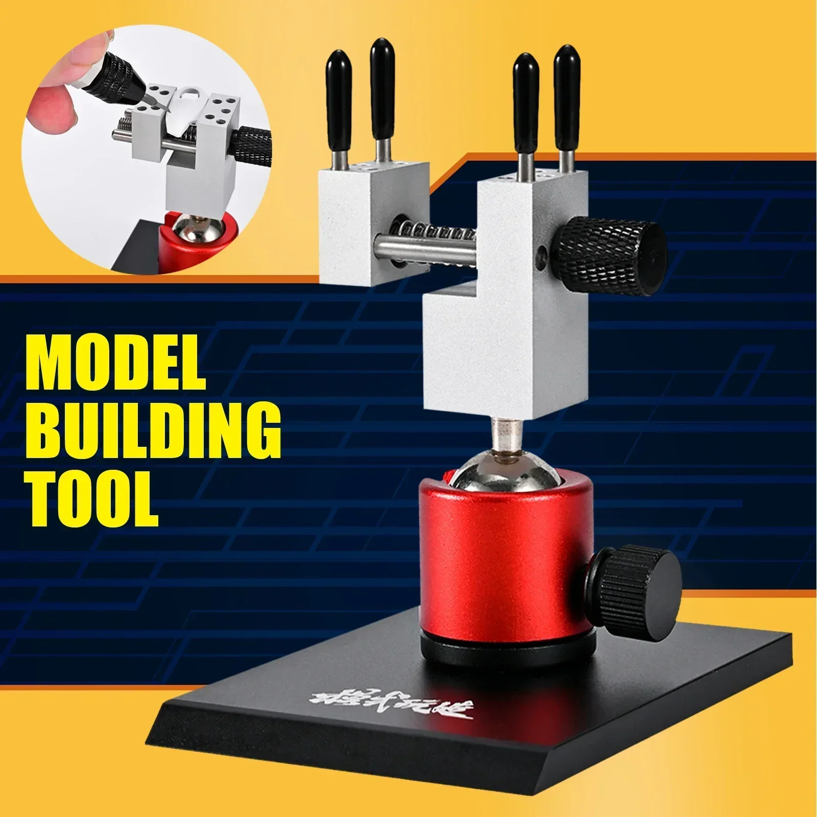 Imagem -06 - Universal Bench Vise Gundam Modelo Militar Fixação e Modificação Hobby Tools 360 Graus de Rotação Ms083 Novo