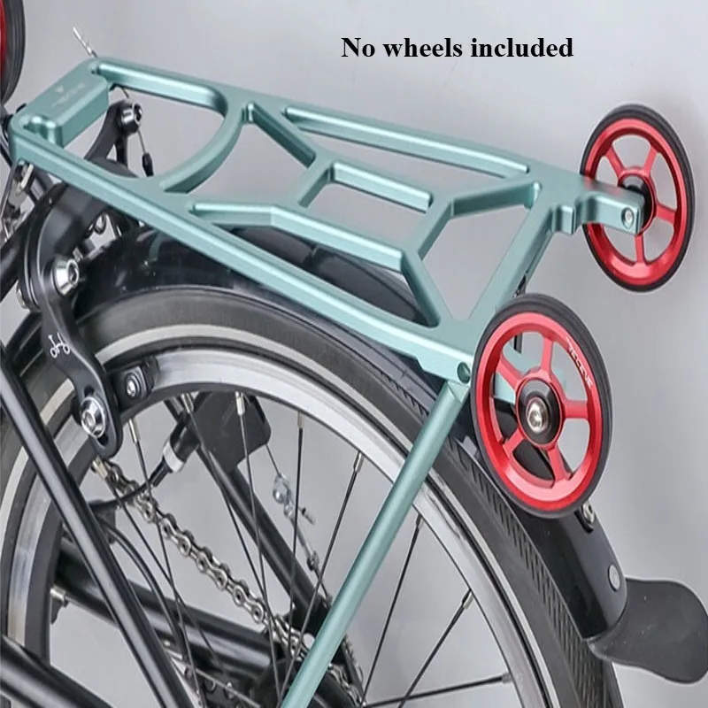 CNC Aluminum Alloy Lightweight Bike Luggage Rack Heavy Load Carrier Special for Brompton Folding Bicycle Cycling Accessories