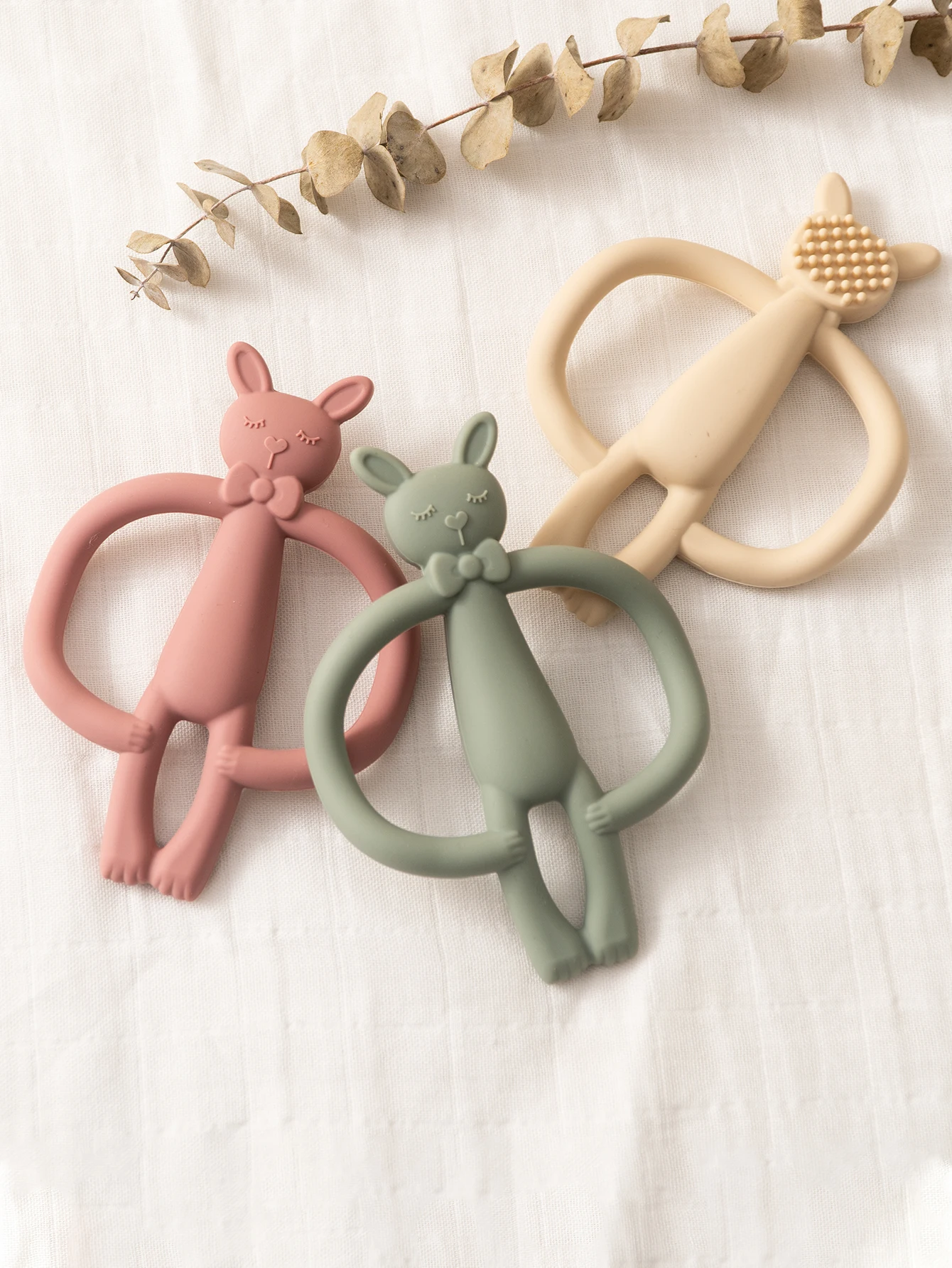 Silicone Rabbit Teether for Babies 3
