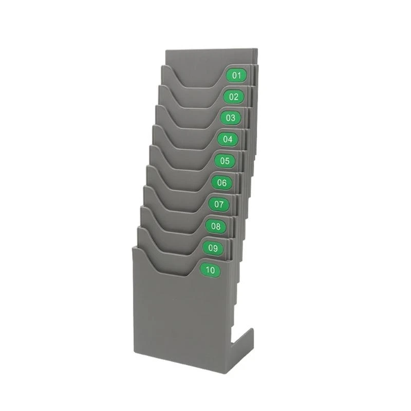 

Sturdy Time Card Holder for Employee Assignment & Payroll Management Workplaces Efficiency with 10 Neatly Arranged Slots