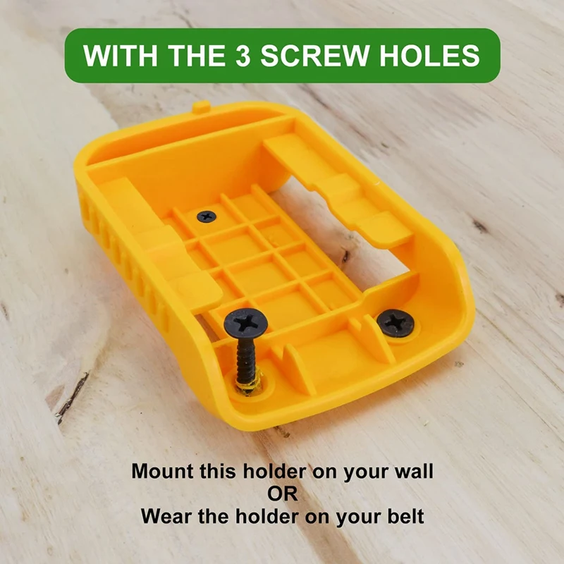 Suporte da bateria e porta-ferramentas Armazenamento de cinto, Organizador de parede Suporte para ferramentas Dewalt 20V 60V Baterias 9 Pack