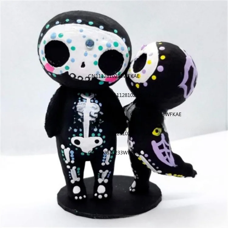 Sugar Skull Couple Figurine Sugar Skull Couple Statue Decoration view 3