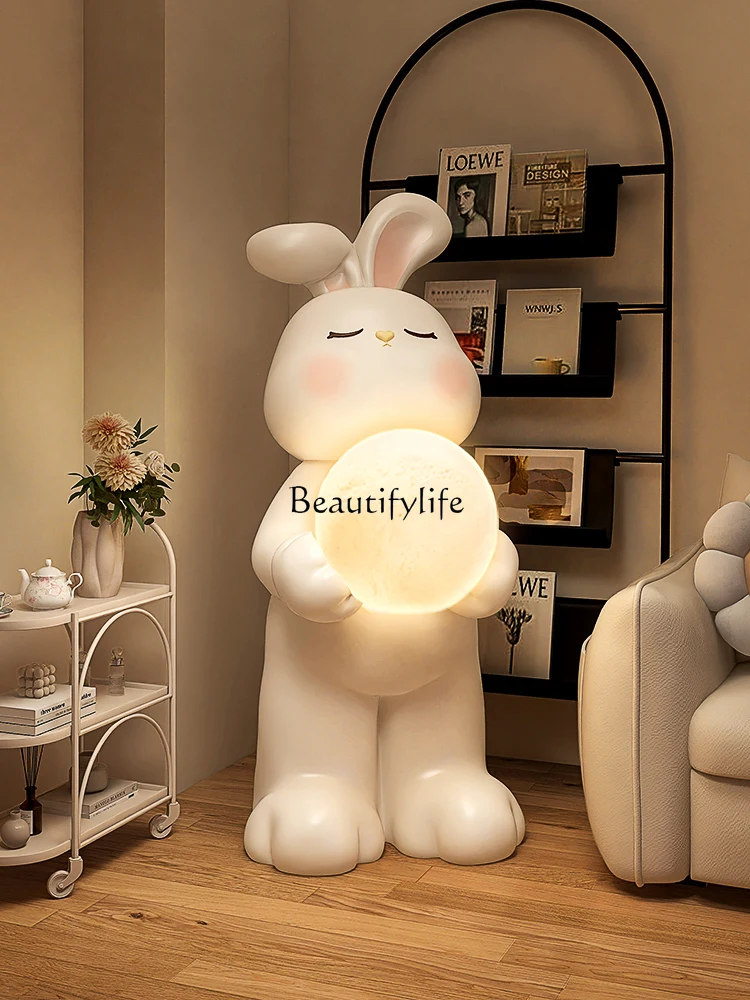 Rabbit Living Room Sofa next to Decorations Bedroom High-Grade Light Luxury Luminous Objects